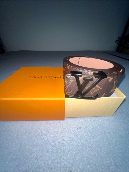 Louis Vuitton Other - Louis Vuitton Monogram brown Belt with Matte Black LV Buckle (Size 115/46)